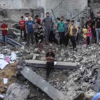 Fotos der zerstörten Kirche in Gaza-Stadt Fotos der zerstörten Kirche in Gaza-Stadt