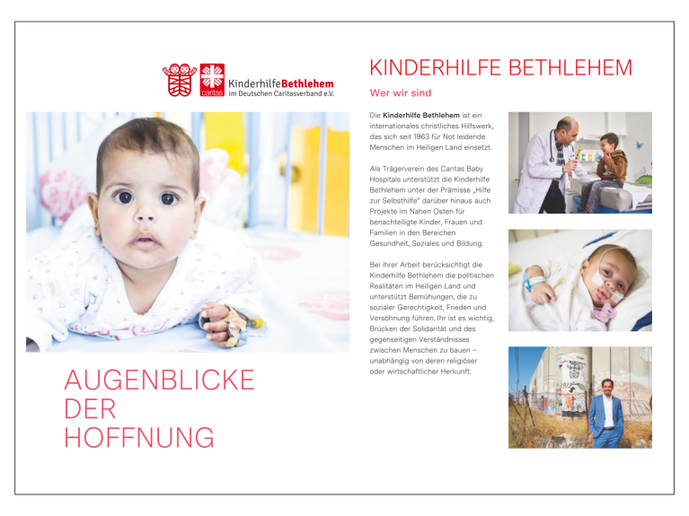 Infobroschüre „Augenblicke der Hoffnung"