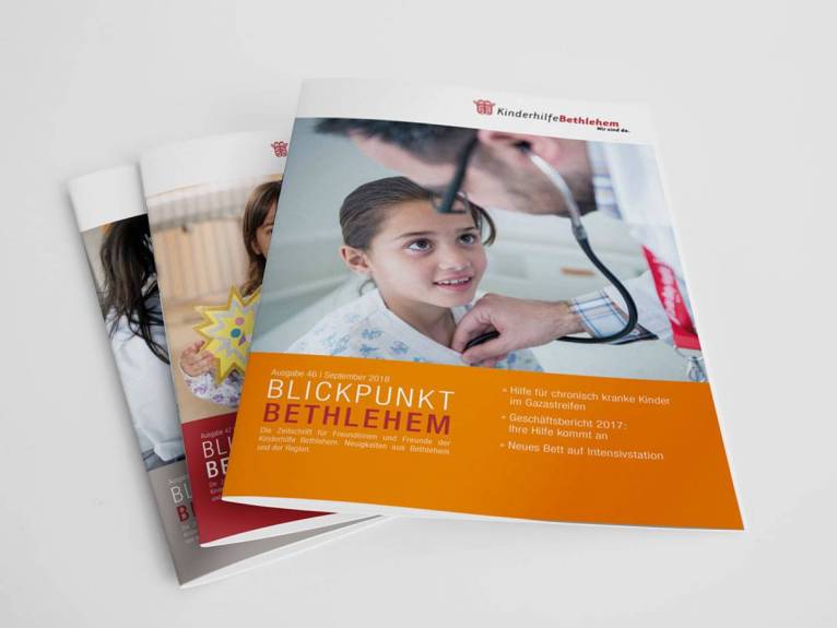 Symbolbild für eine Sammlung von nicht aktuellen Spendermagazinen, die man online noch herunterladen kann mit Verlinkung darauf.